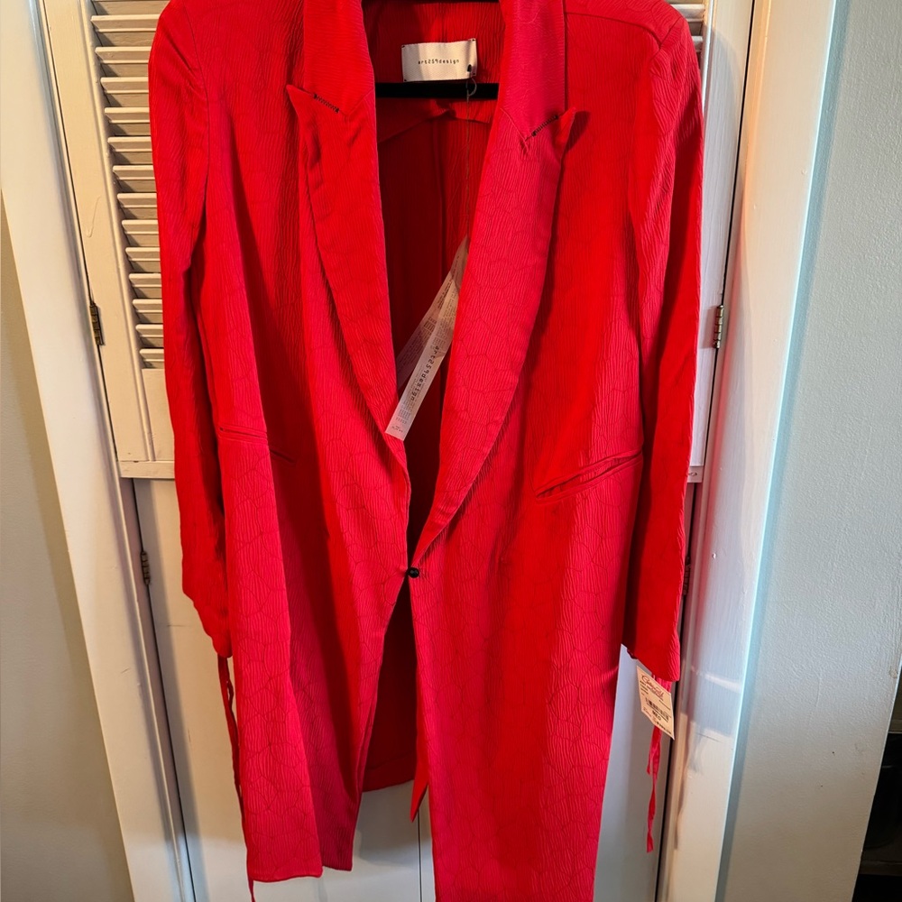 art259 design Vibrant Red Blazer